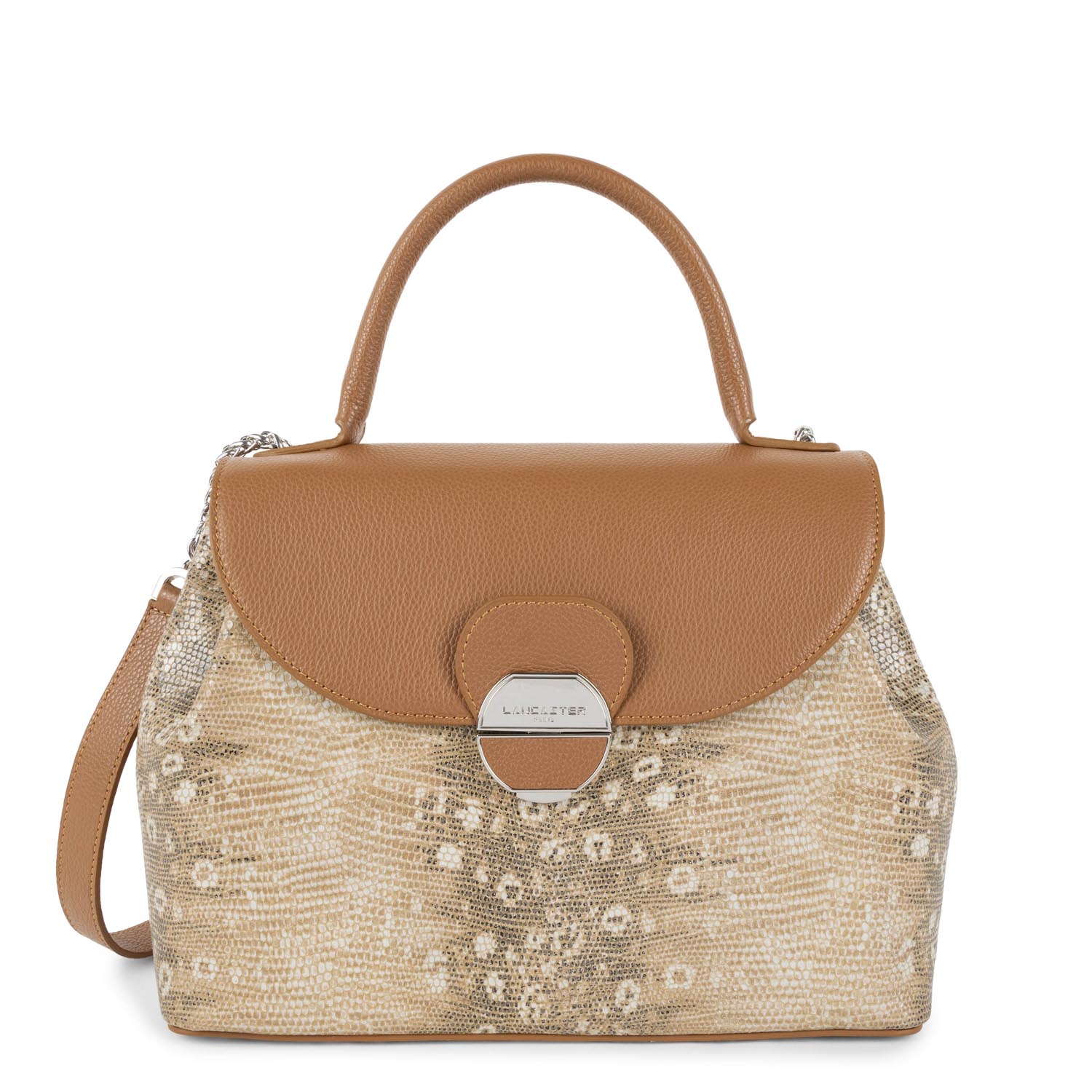 grand sac à main - pia #couleur_camel-iguane