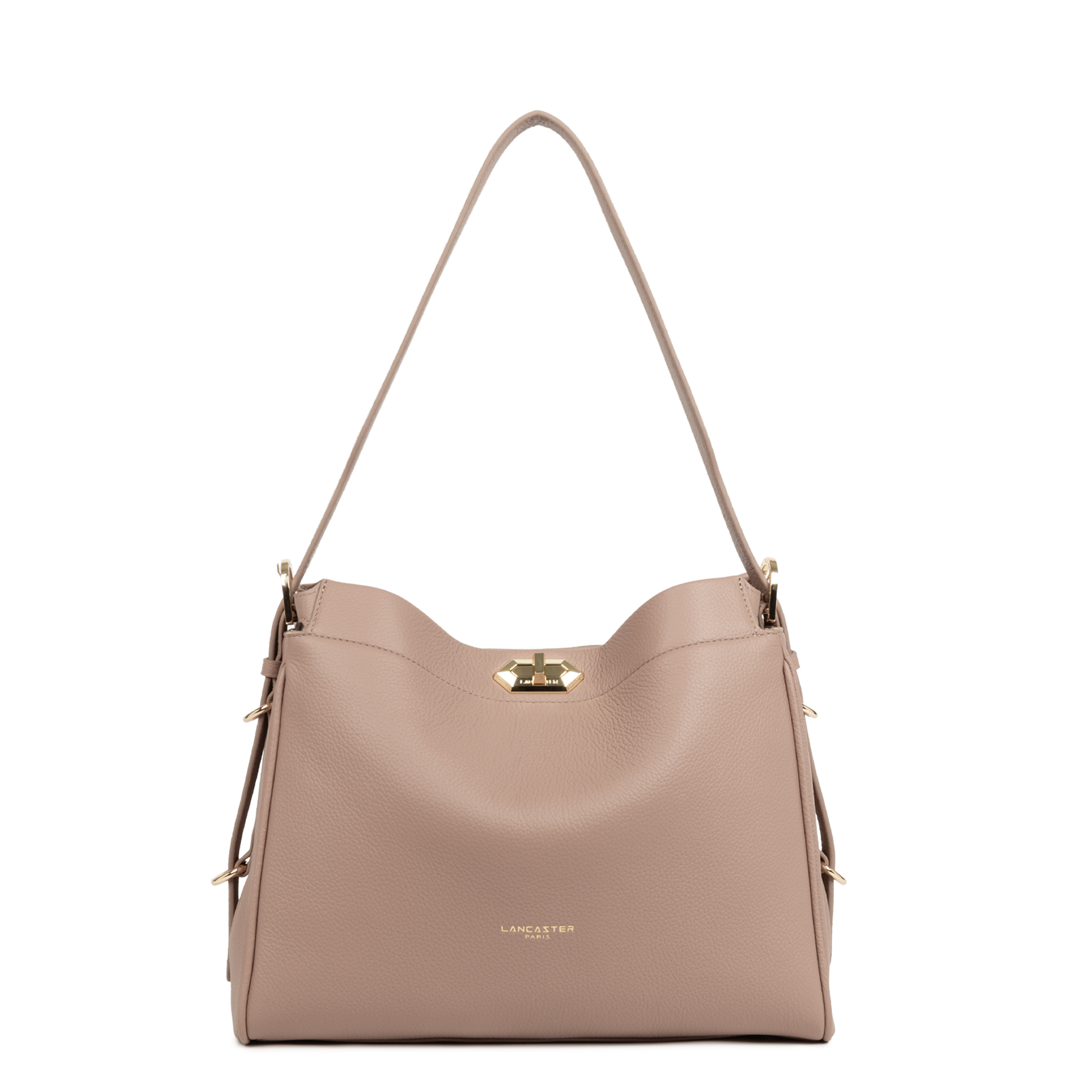 grand sac hobo - mademoiselle romy #couleur_nude-fum
