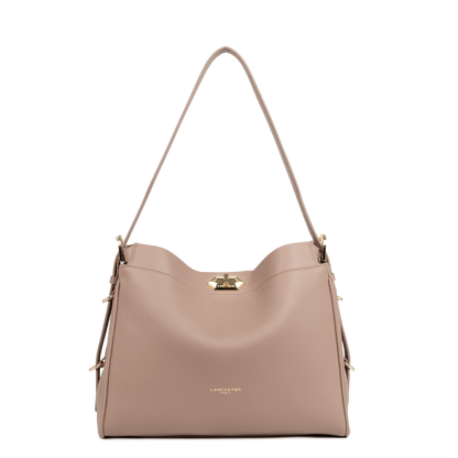 grand sac hobo - mademoiselle romy #couleur_nude-fum