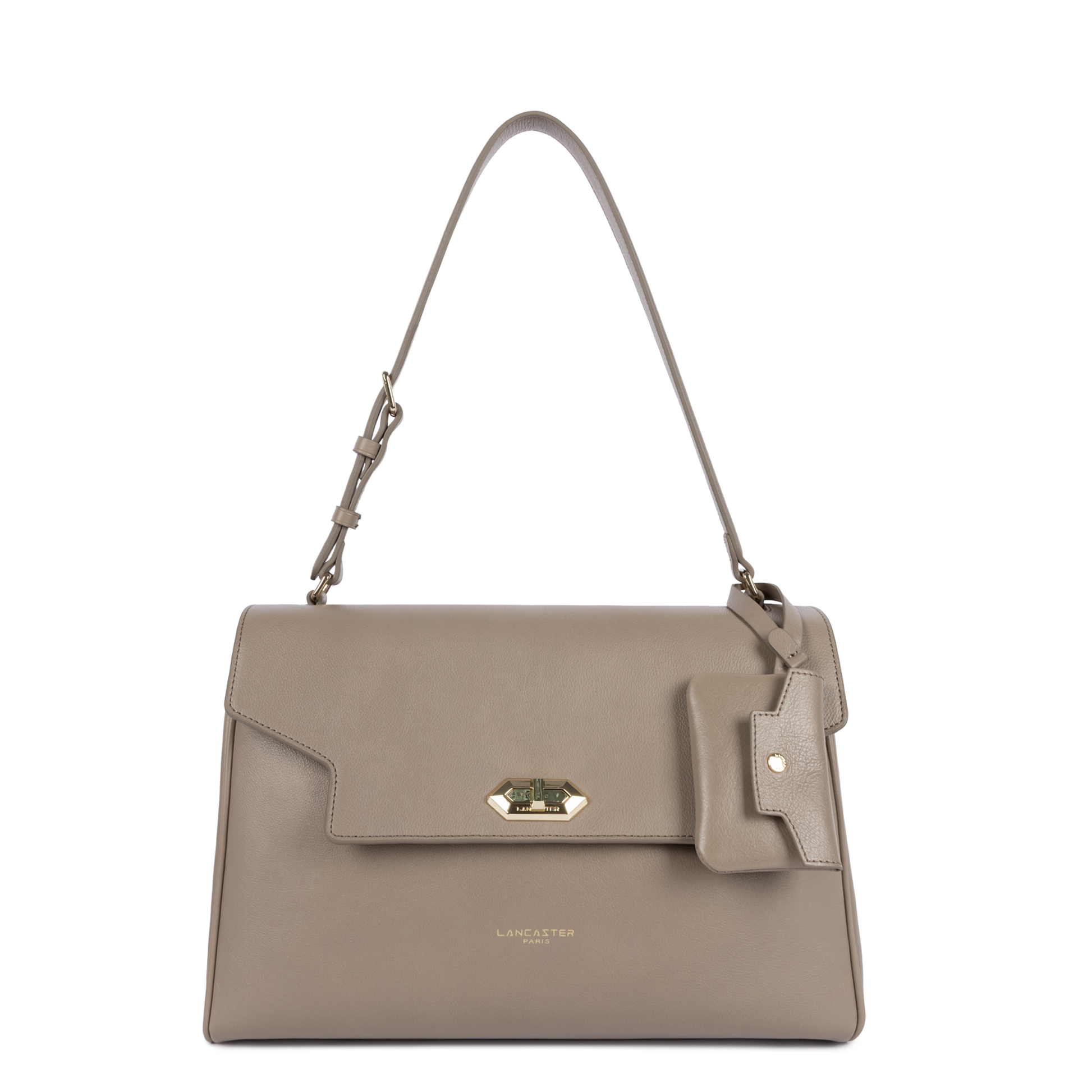 grand sac cabas épaule - mademoiselle grace #couleur_sable-fonc