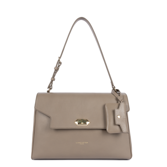 grand sac cabas épaule - mademoiselle grace #couleur_sable-fonc