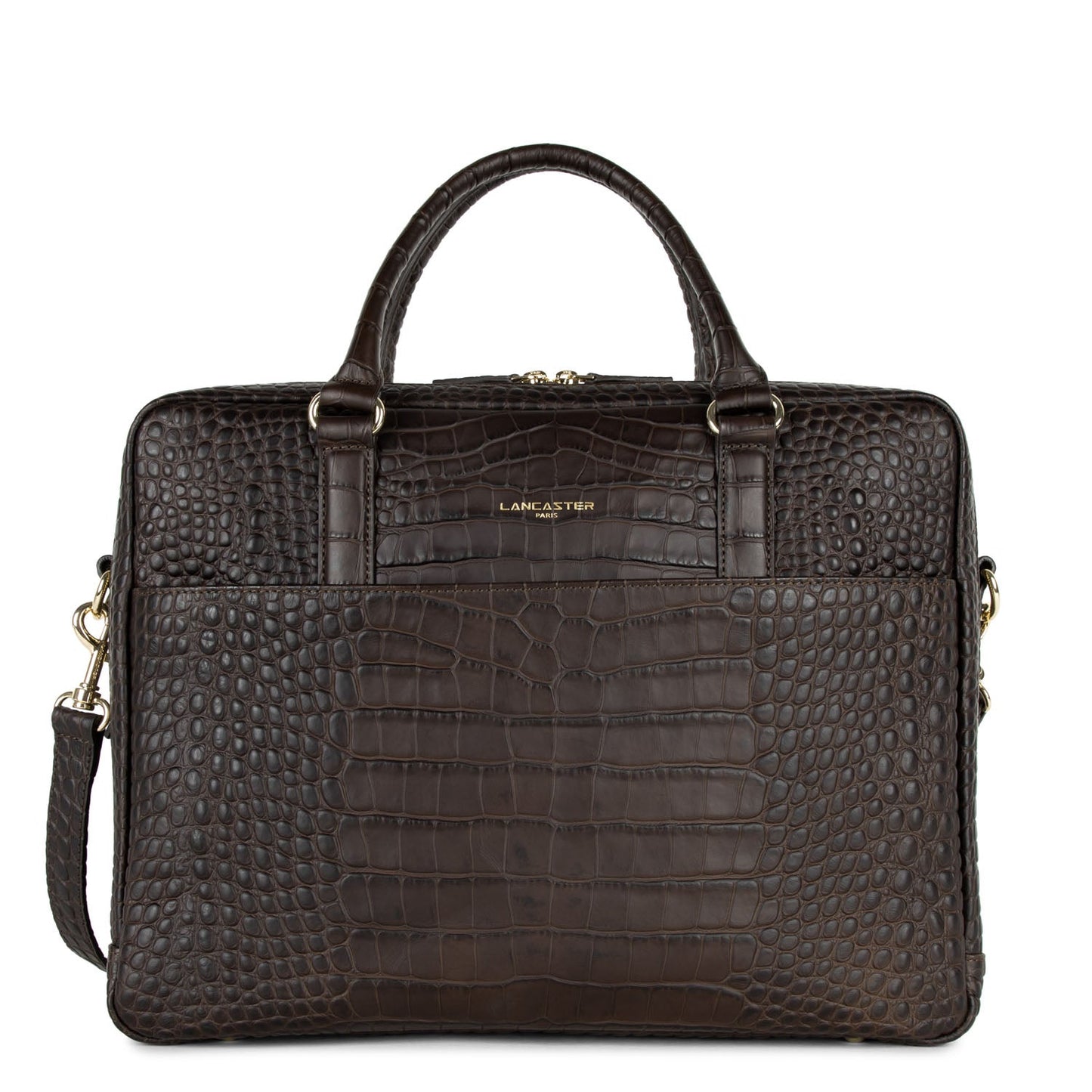 porte documents - mademoiselle business #couleur_marron-mat-croco