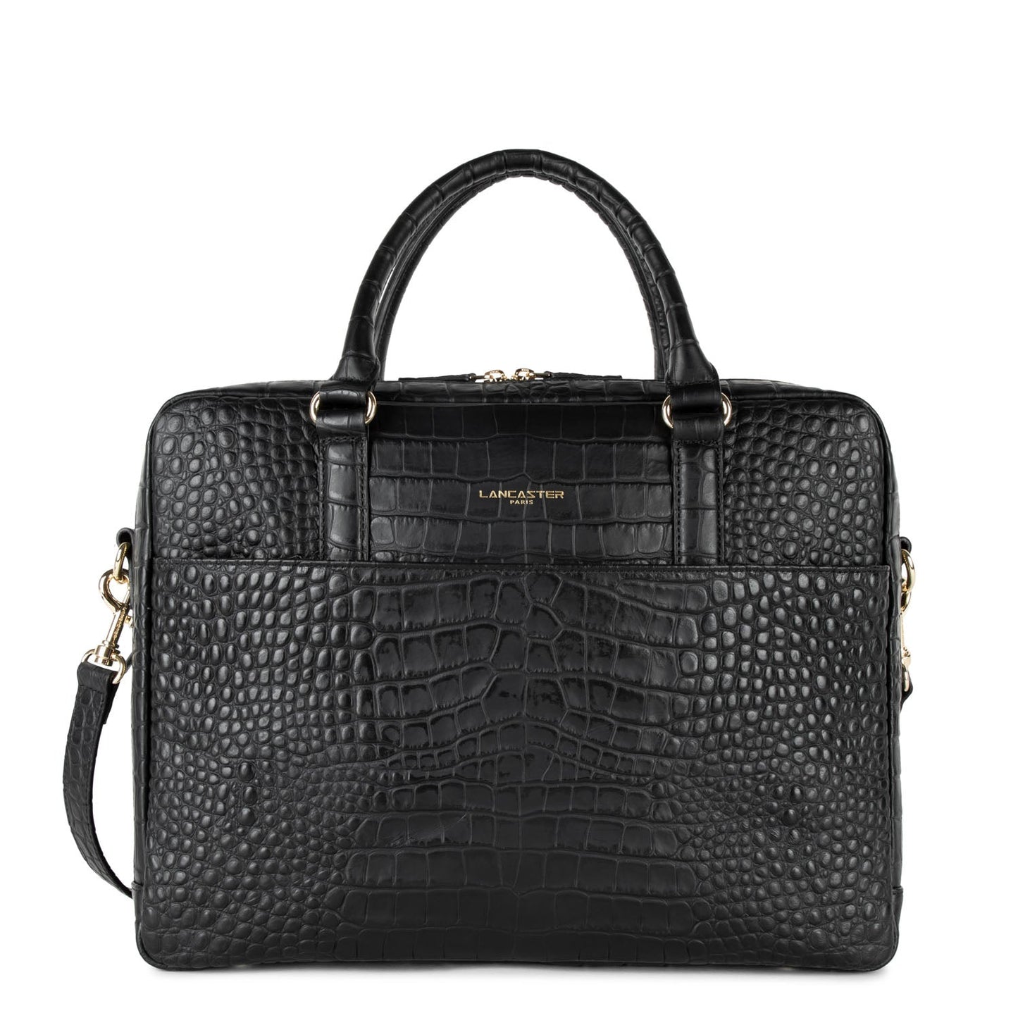 porte documents - mademoiselle business #couleur_noir-mat-croco