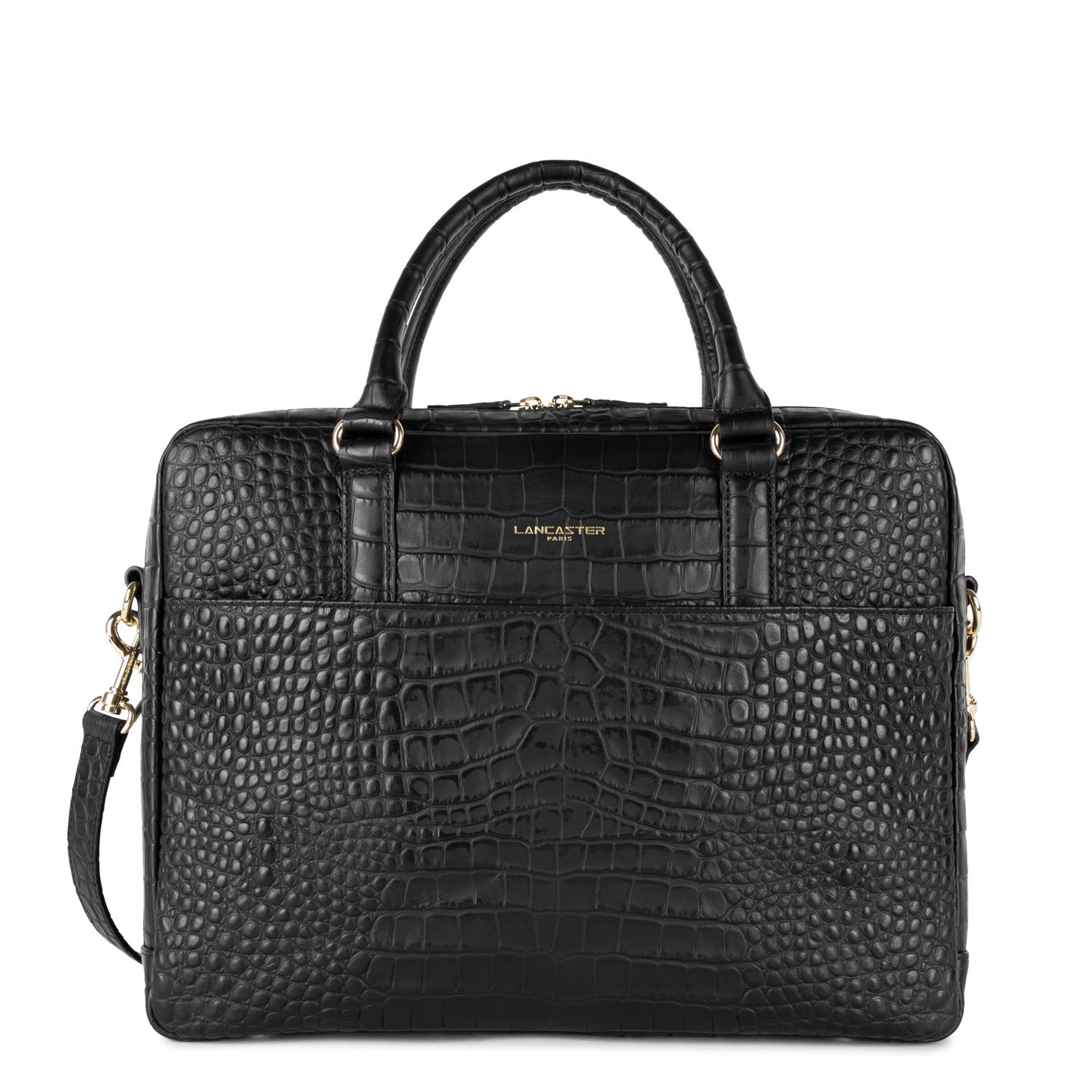 porte documents - mademoiselle business #couleur_noir-mat-croco