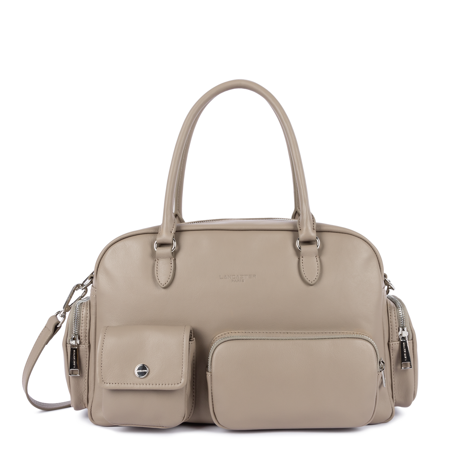 sac à main bowling - soft caramella #couleur_galet-fonc
