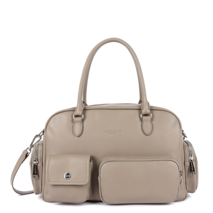 sac à main bowling - soft caramella #couleur_galet-fonc