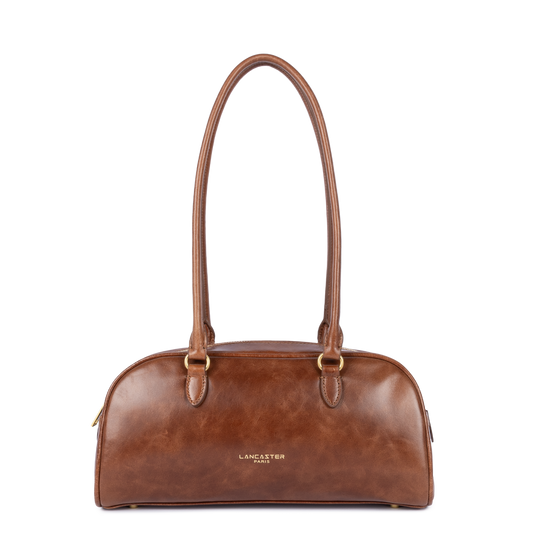 sac à main bowling - rétro bow #couleur_cognac