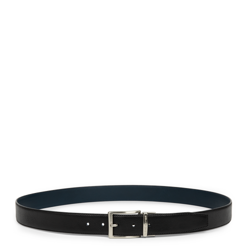 ceinture - ceinture cuir lisse homme #couleur_noir-bleu