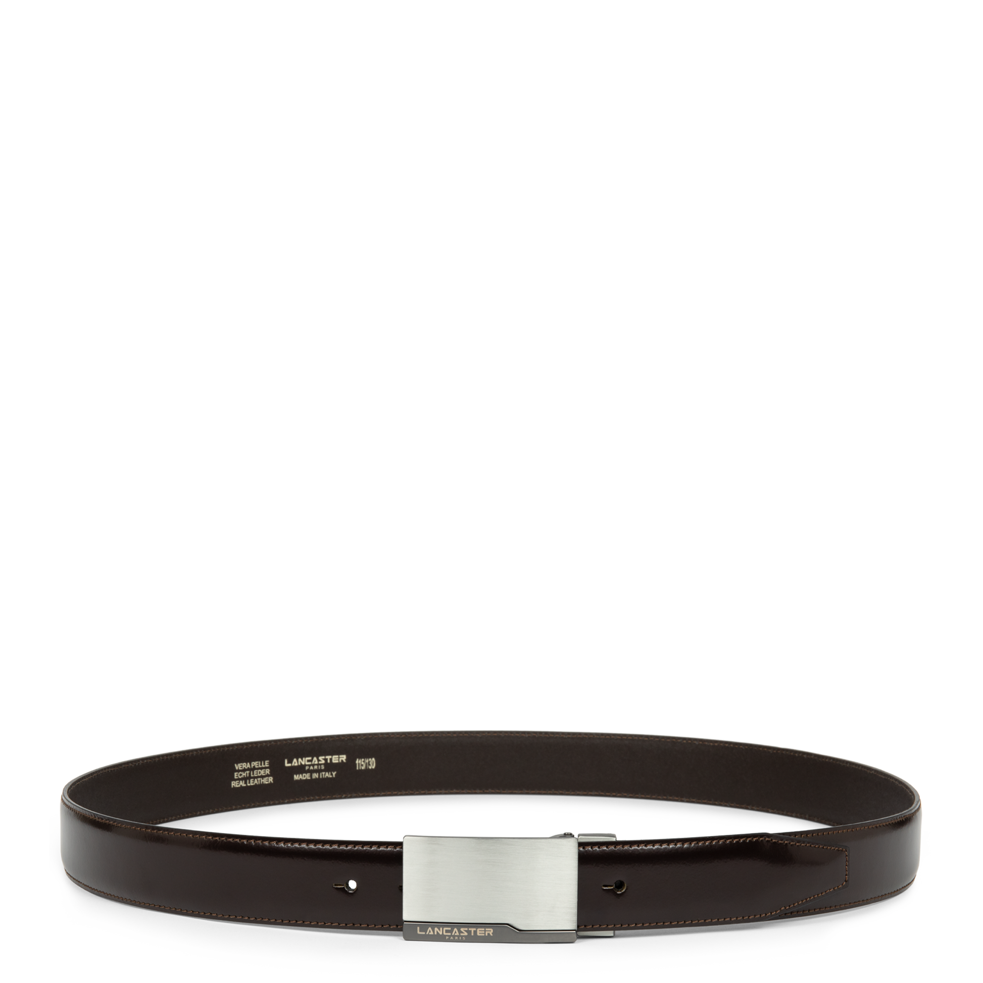 Ceinture - Ceinture Cuir Lisse Homme #couleur_marron