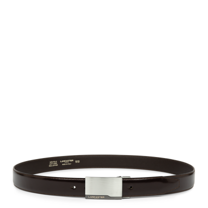 Ceinture - Ceinture Cuir Lisse Homme #couleur_marron