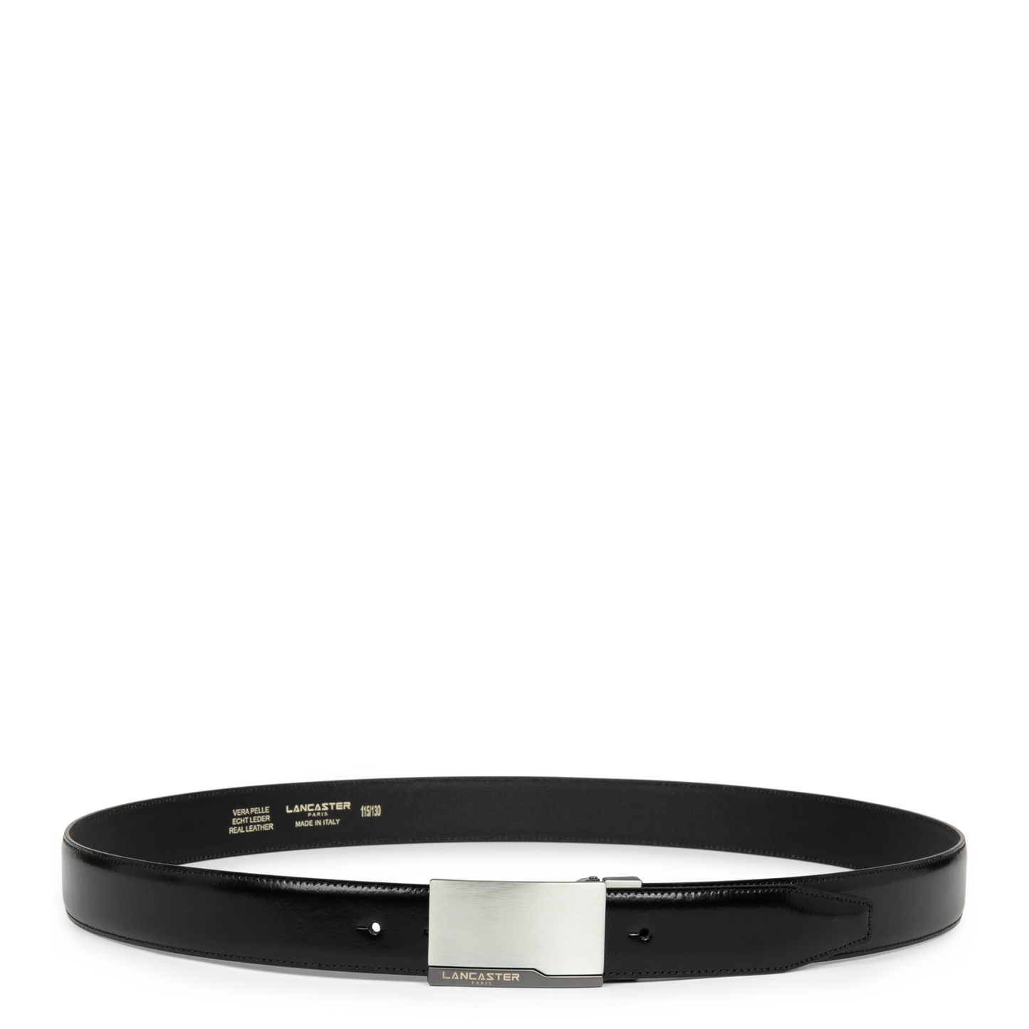 Ceinture - Ceinture Cuir Lisse Homme #couleur_noir