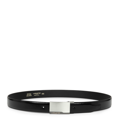 Ceinture - Ceinture Cuir Lisse Homme #couleur_noir