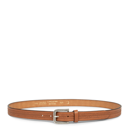 ceinture - ceinture cuir végétal femme #couleur_cognac