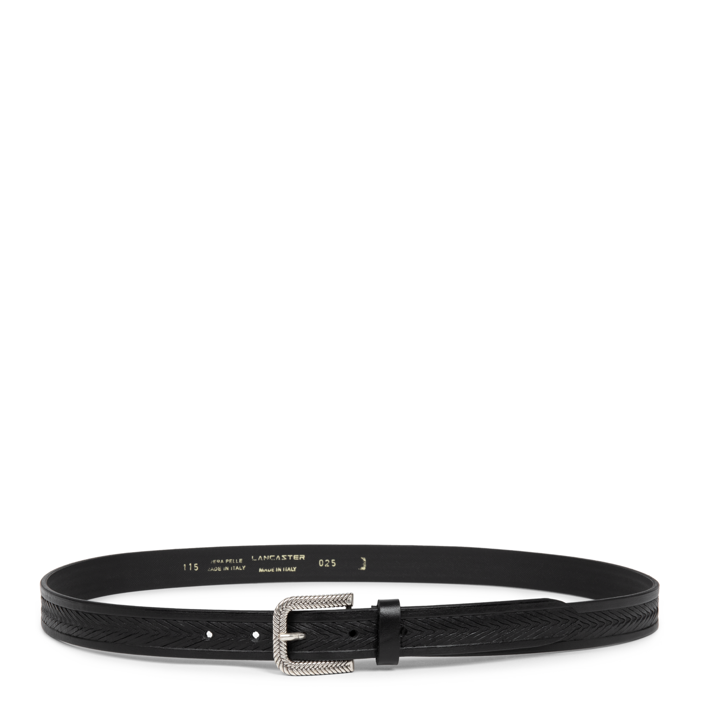 ceinture - ceinture cuir végétal femme #couleur_noir