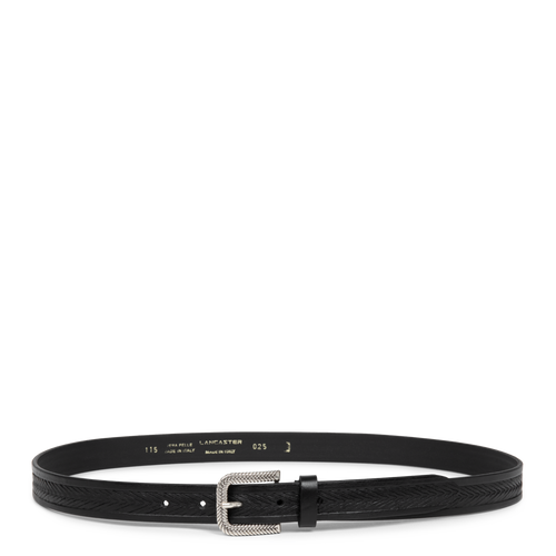 ceinture - ceinture cuir végétal femme #couleur_noir
