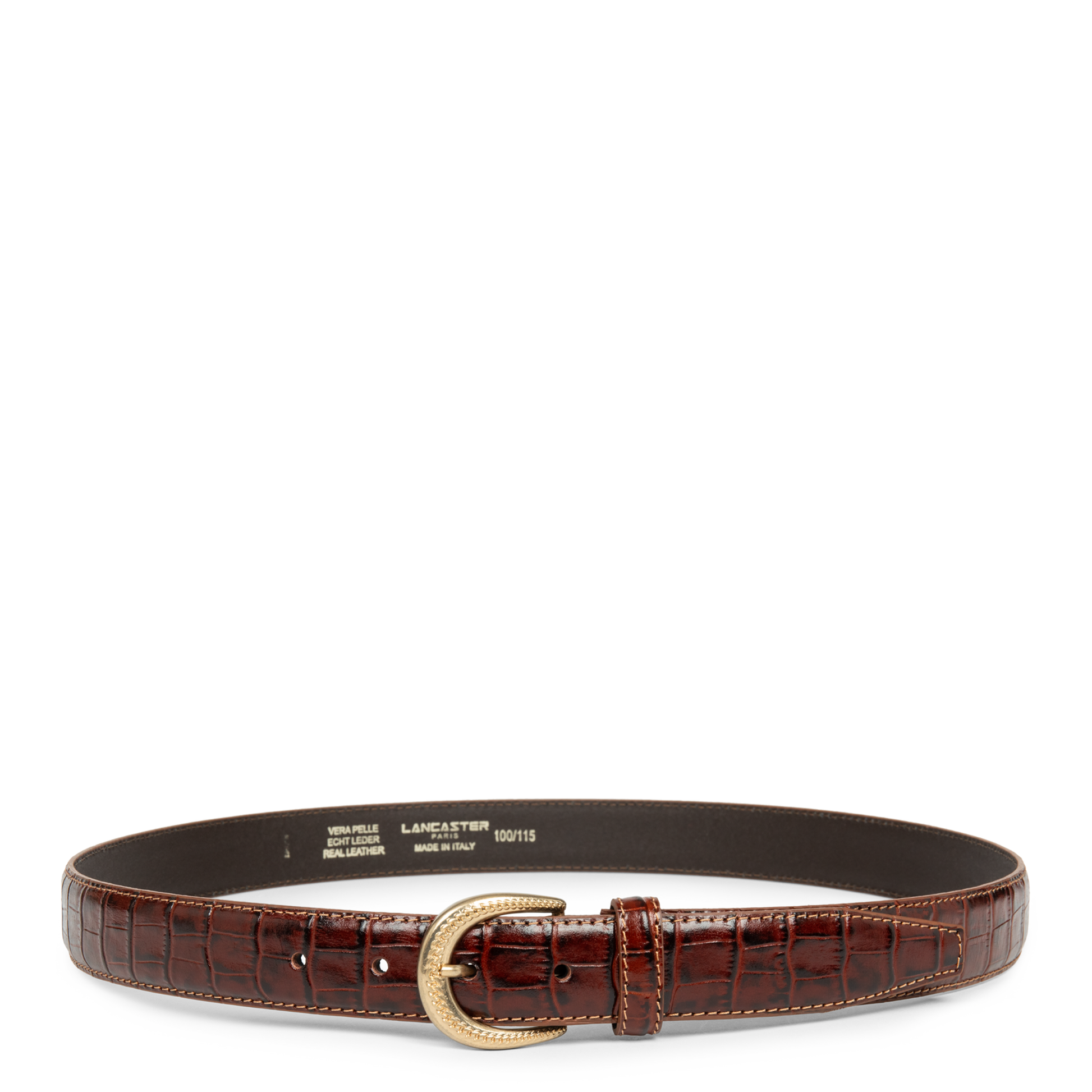 ceinture - ceinture cuir croco femme #couleur_vison-croco