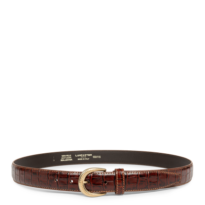 ceinture - ceinture cuir croco femme #couleur_vison-croco
