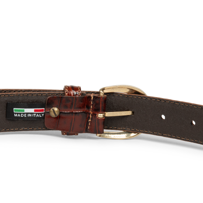 Ceinture - Ceinture Cuir Croco Femme