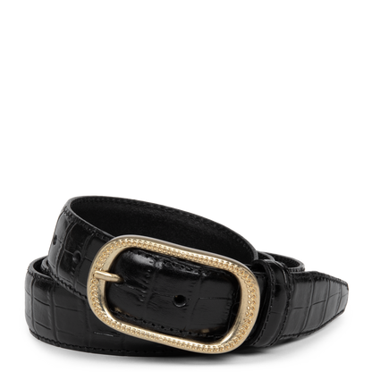 Ceinture - Ceinture Cuir Croco Femme