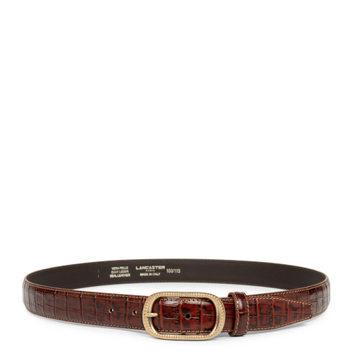 ceinture - ceinture cuir croco femme #couleur_vison-croco