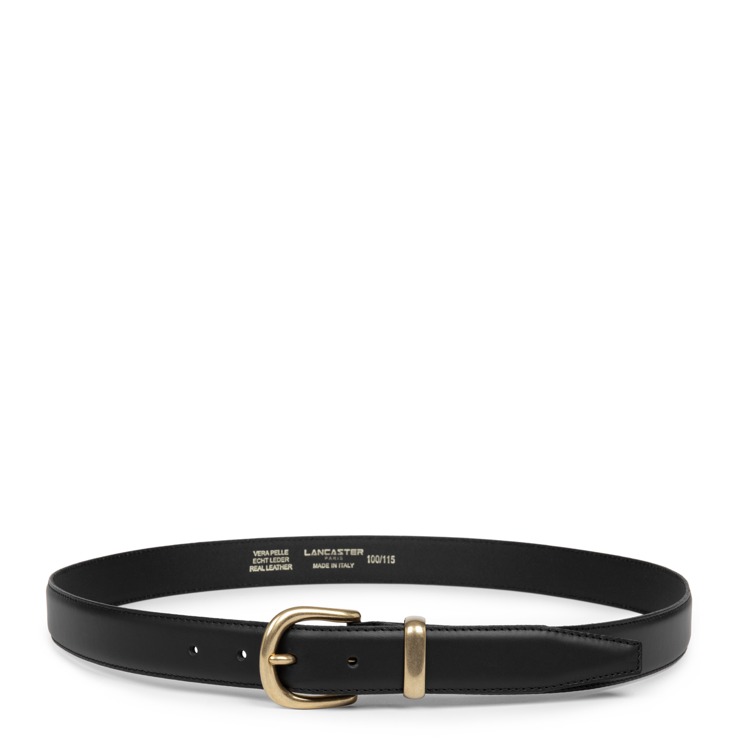 ceinture - ceinture cuir lisse femme #couleur_noir