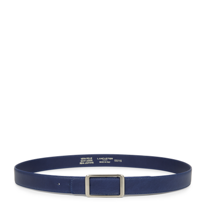 ceinture - ceinture cuir lisse femme #couleur_bleu-cendre