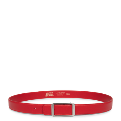 ceinture - ceinture cuir lisse femme #couleur_rouge