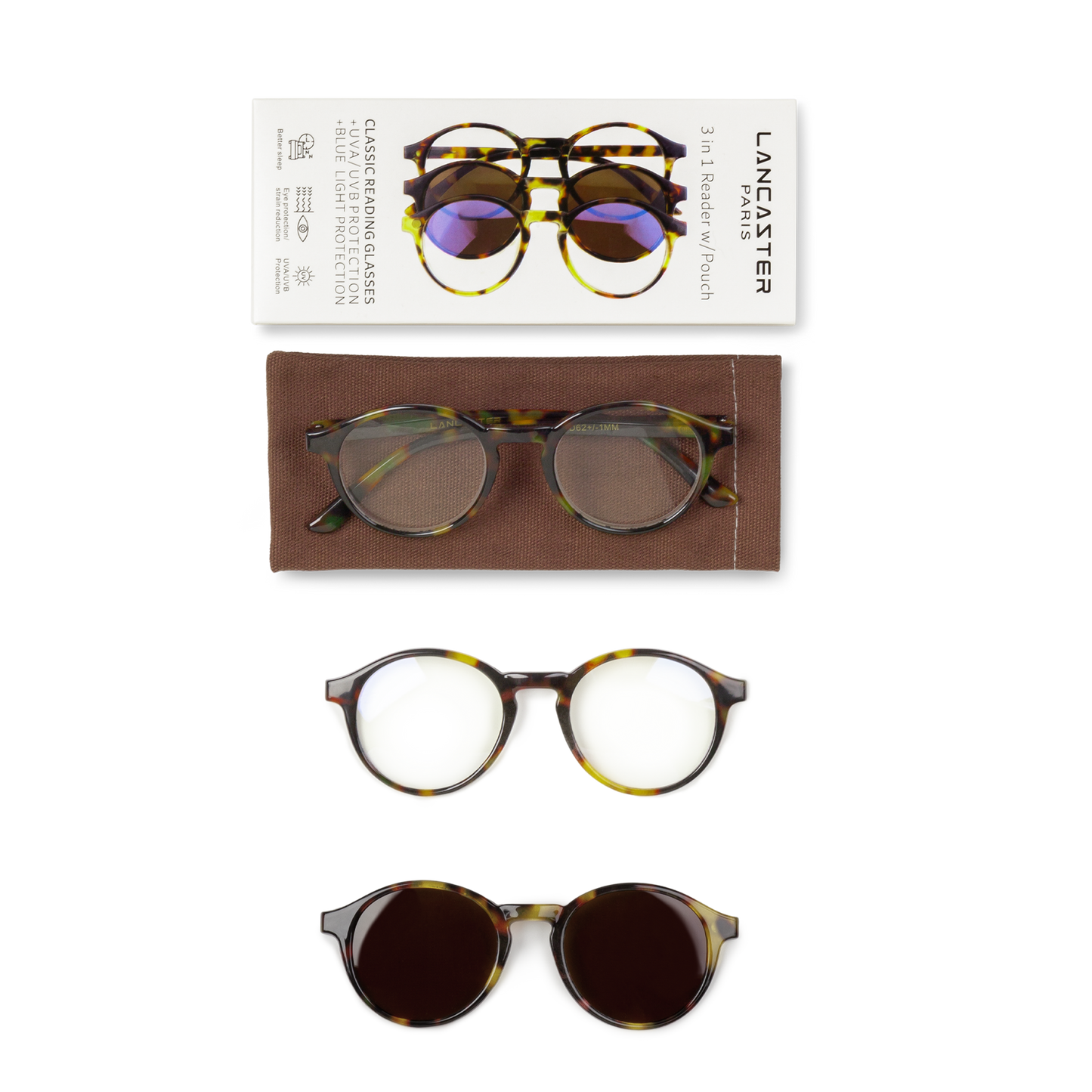 Lunettes de lecture 3-en-1 - Eyewear