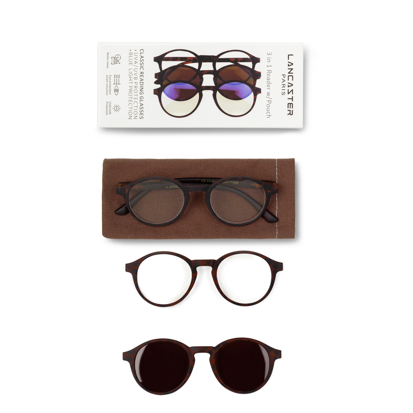 Lunettes de lecture 3-en-1 - Eyewear