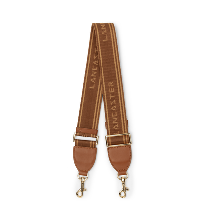 bandoulière - accessoire textile #couleur_camel-beige